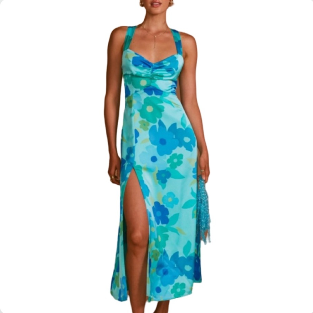 ‼️💥PRICE DROP ☄️ NWT Show Me Your MuMu Midi Dress Size XL - Picture 2 of 14